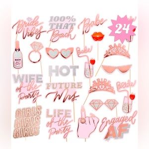 xo, Fetti Bachelorette Photo Booth Props